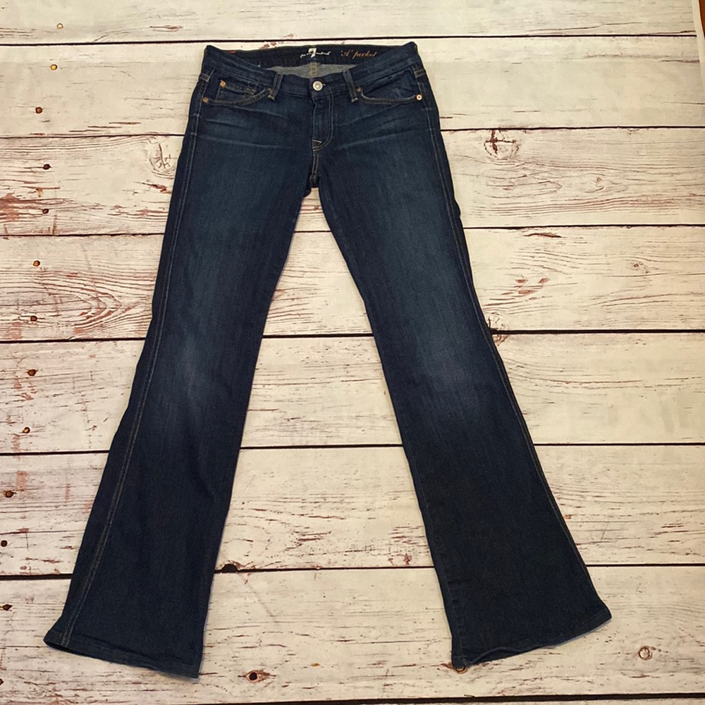 7 For All ManKind Dark Wash A Pockets